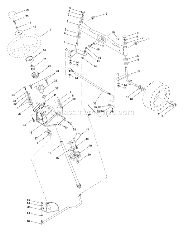 Page I Diagram and Parts List for GTH2350 (GTHK2350A) (954568540) (2002-07) Husqvarna Lawn Tractor