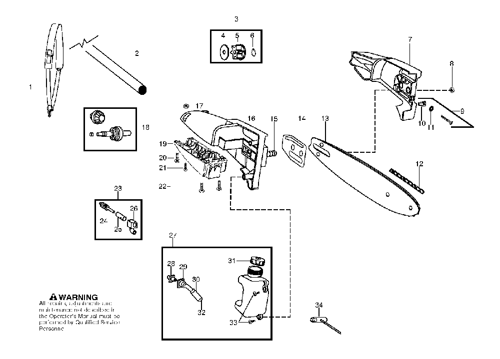 Attachments Diagram and Parts List for LDX 2009-08 Husqvarna Trimmer
