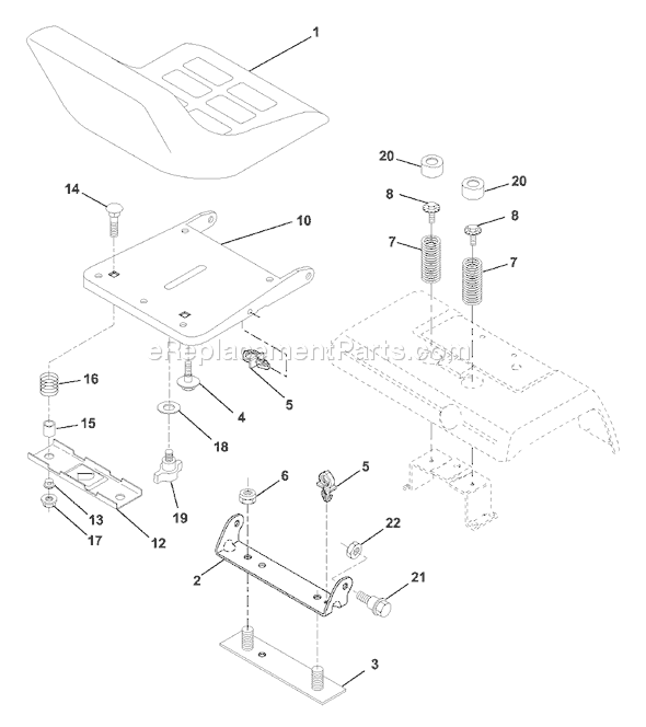 Page H Diagram and Parts List for GTH2250B (954567093) (2001-02) Husqvarna Lawn Tractor