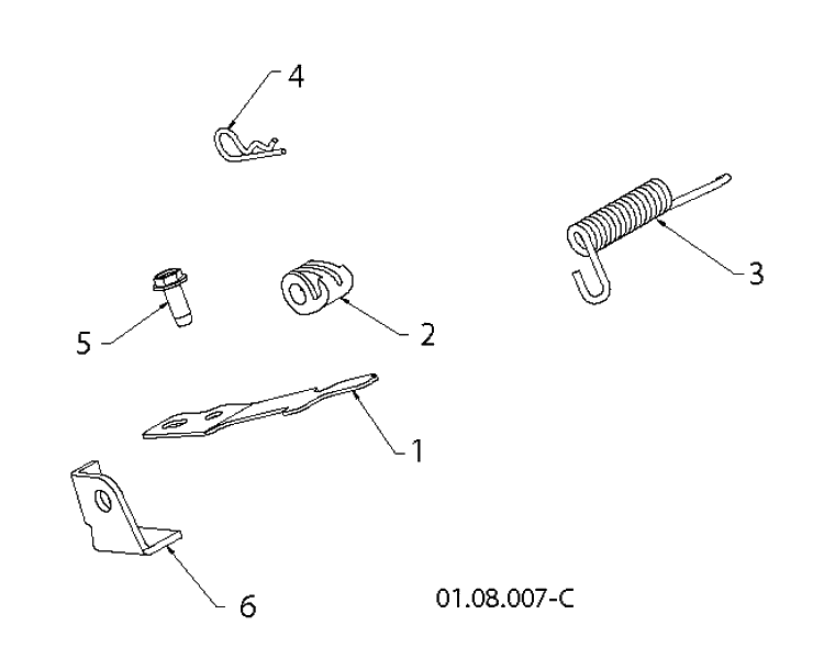 Handle 6 Diagram and Parts List for 5524ST (96191001612)(2012-08) Husqvarna Snow Blower