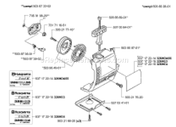 Page M Diagram and Parts List for 326HE3 (E-tech 2) (2001-09) Husqvarna Trimmer