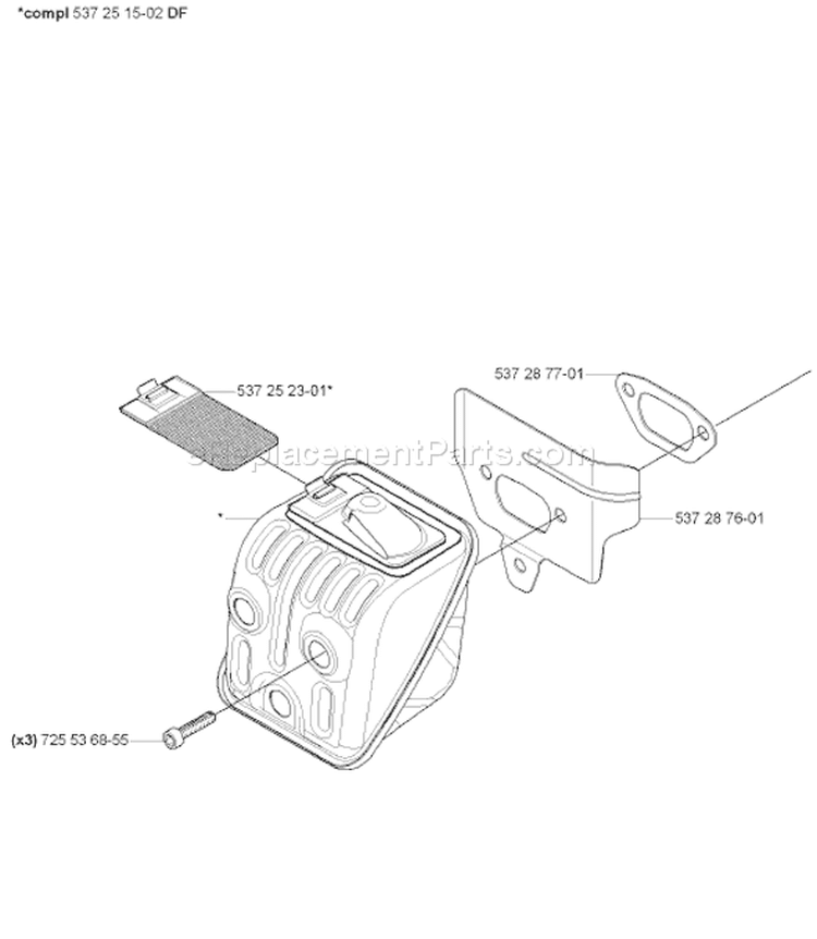Page I Diagram and Parts List for 460 2007-01 Husqvarna Chainsaw