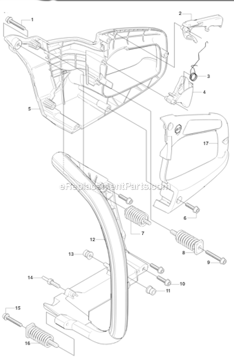 Page L Diagram and Parts List for 460 2011-01 Husqvarna Chainsaw