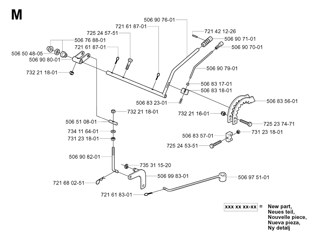 Controls Diagram and Parts List for R11BIO (953519901)(2004-01) Husqvarna Lawn Tractor