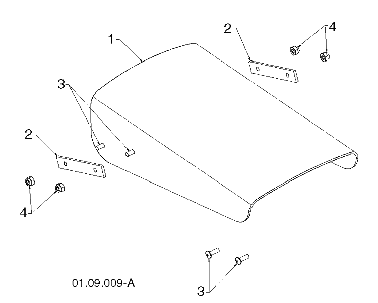 Control Panel And Discharge Chute Diagram and Parts List for ST268EP (96191003806)(2012-09) Husqvarna Snow Blower