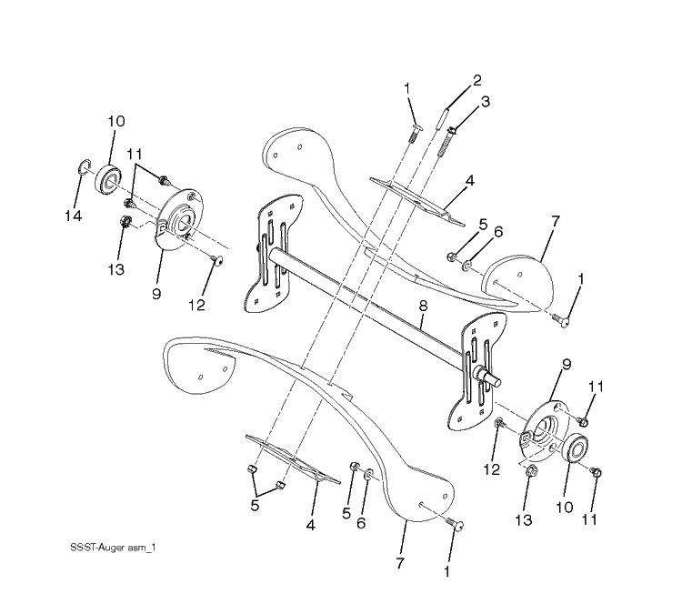 Handle 3 Diagram and Parts List for 11524E (96193007400)(2011-06) Husqvarna Snow Blower