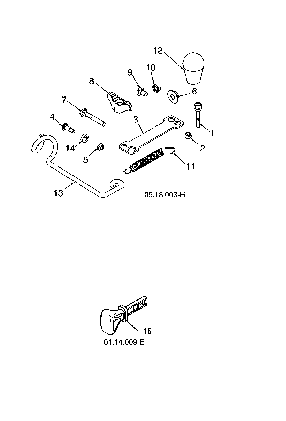 Bag of parts Diagram and Parts List for 96193010106  Husqvarna Snow Blower