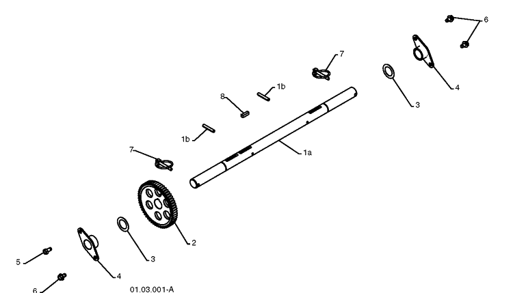 Drive 8 Diagram and Parts List for 1830SB 2010-08 Husqvarna Snow Blower