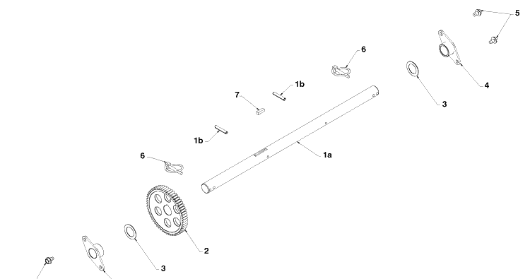 Drive 1 Diagram and Parts List for ST261E (96191003000)(2009-09) Husqvarna Snow Blower