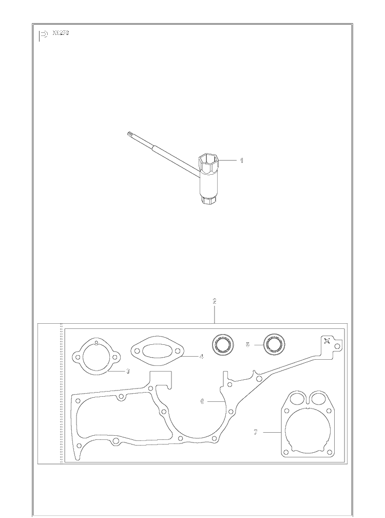 Tools Diagram and Parts List for K1270 (K1270 Rail)(2016-07) Husqvarna Table Saw Accessories