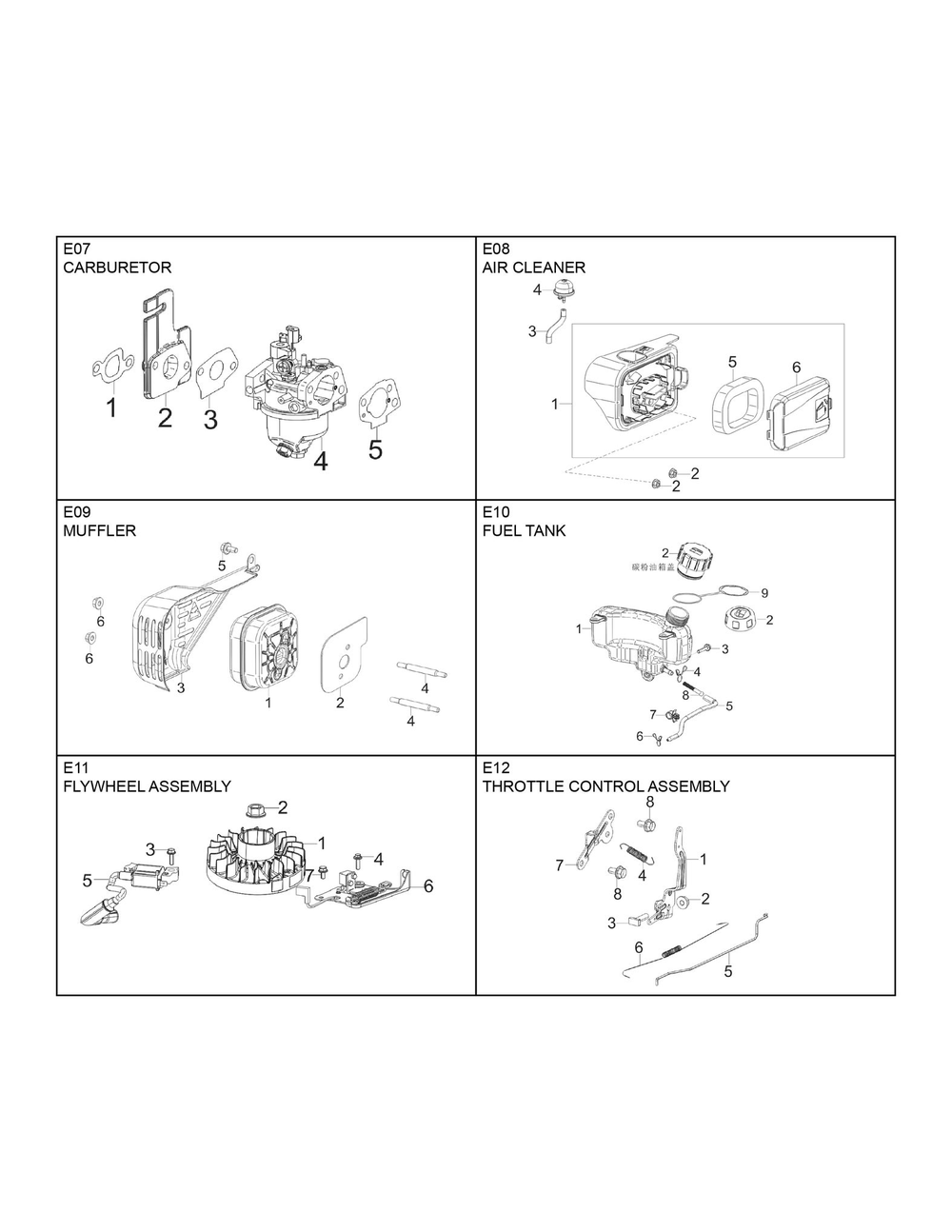 Engine Rato Rvm120 Diagram and Parts List for RVM120  Husqvarna Engine