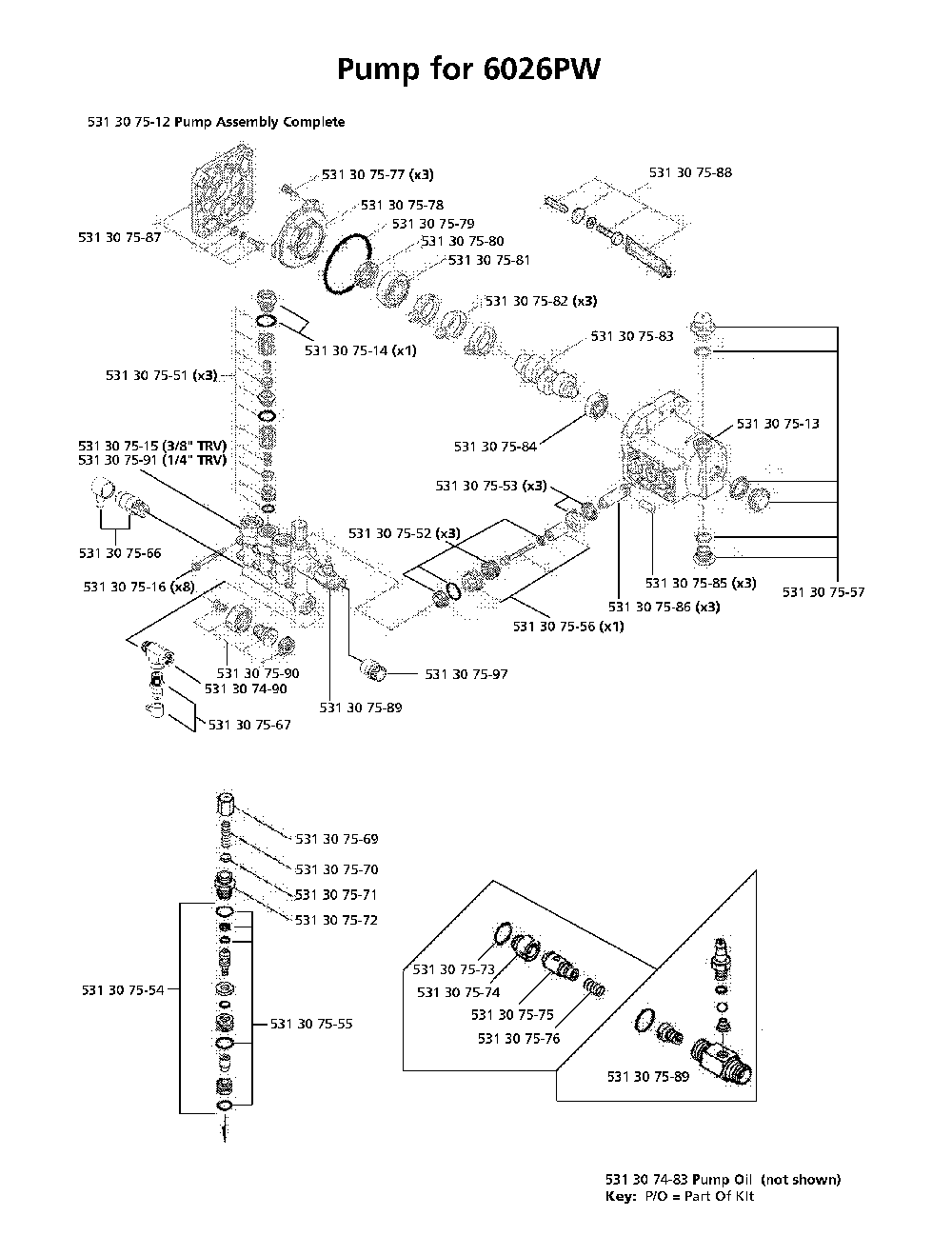 Repair Parts Diagram and Parts List for 5525PW 2006-03 Husqvarna Pressure Washer