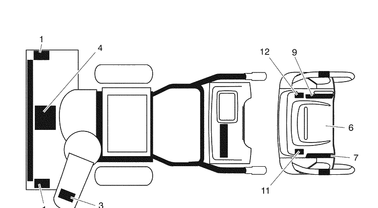 Decals Diagram and Parts List for 16530SBXLS (96193004101)(2009-06) Husqvarna Snow Blower