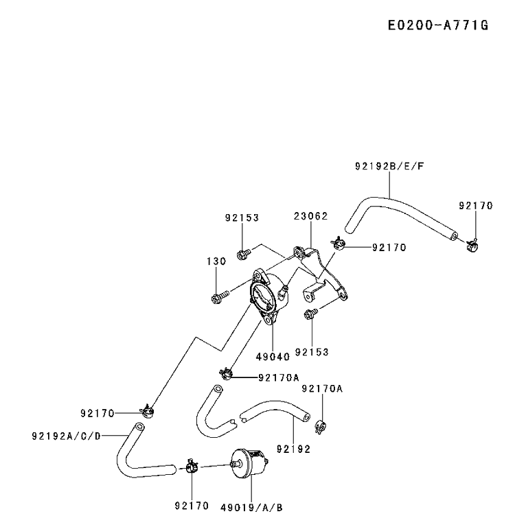 Fuel Valve Diagram and Parts List for FX921V-DS06 2017-09 Husqvarna Engine