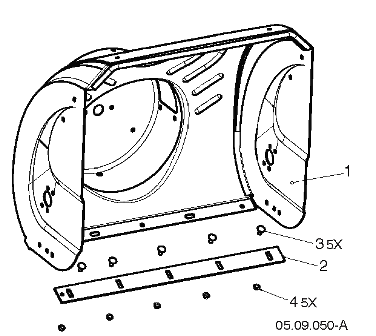 Auger Housing And Impeller 6 Diagram and Parts List for ST224 (96191008705)(2019-03) Husqvarna Snow Blower