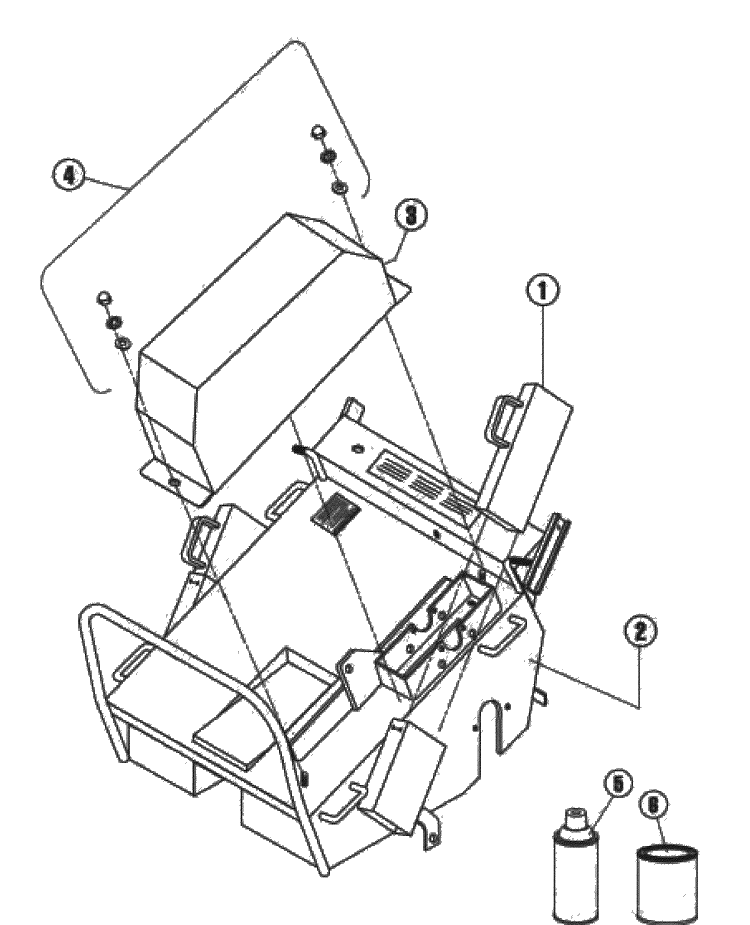 Main Frame Diagram and Parts List for AR19 2003-08 Husqvarna Aerator