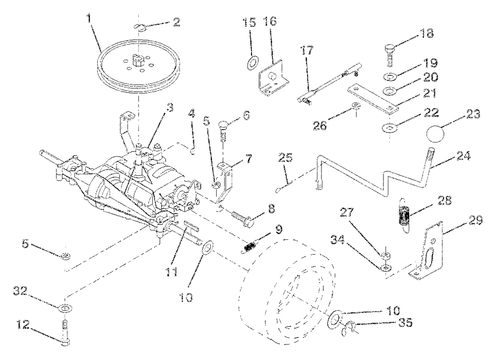 Mower Lift Lever (Part 2) Diagram and Parts List for LT112 (954000392)(1992-06) Husqvarna Lawn Tractor