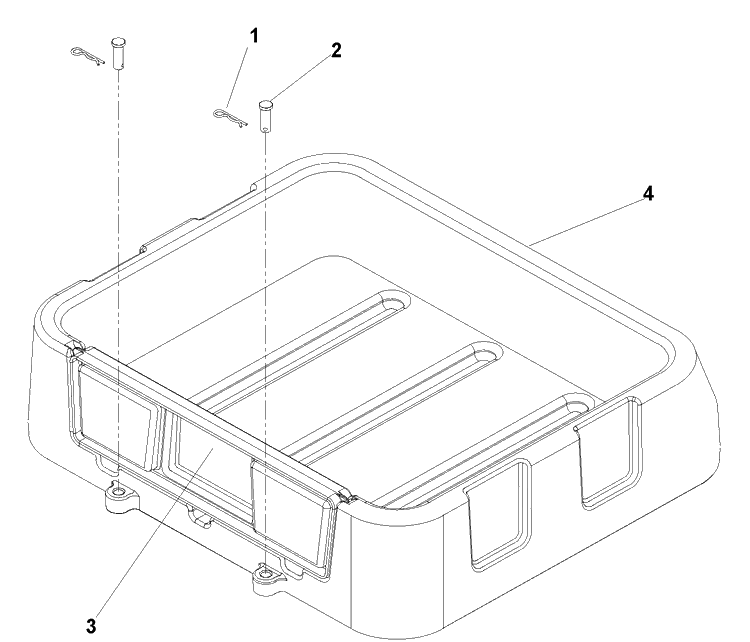 Utility Box Diagram and Parts List for CZ3815 (968999245)(2006-08) Husqvarna Lawn Mower