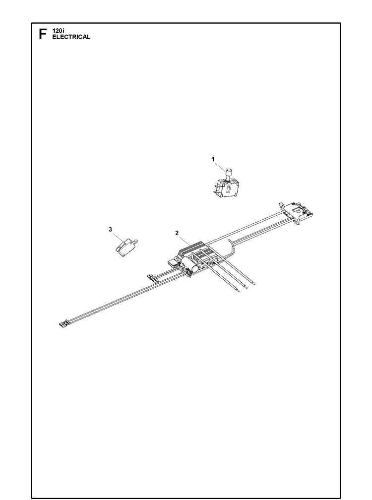 Electrical Diagram and Parts List for 120I (967098201)(2018-06) Husqvarna Chainsaw