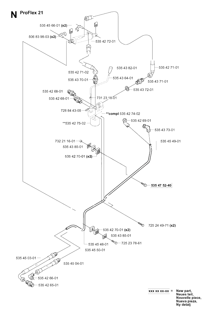Transmission 3 Diagram and Parts List for PF18 (953522401)(2004-06) Husqvarna Lawn Tractor