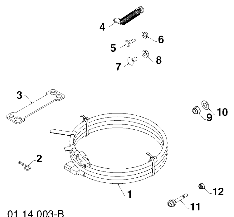 Accessories Diagram and Parts List for 1830HV (96193007304)(2012-06) Husqvarna Snow Blower