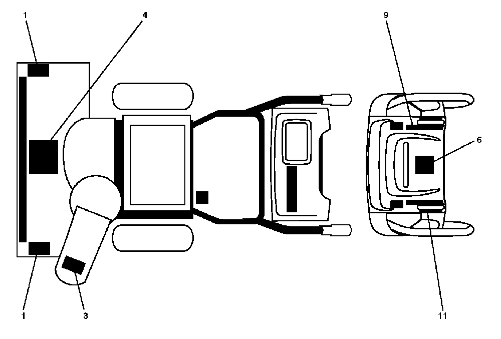Decals Diagram and Parts List for 12527SB96193005600 2010-07 Husqvarna Snow Blower