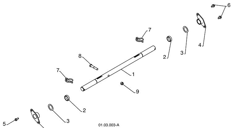 Drive - B Diagram and Parts List for 15530SBXLS (96193004001)(2009-06) Husqvarna Snow Blower