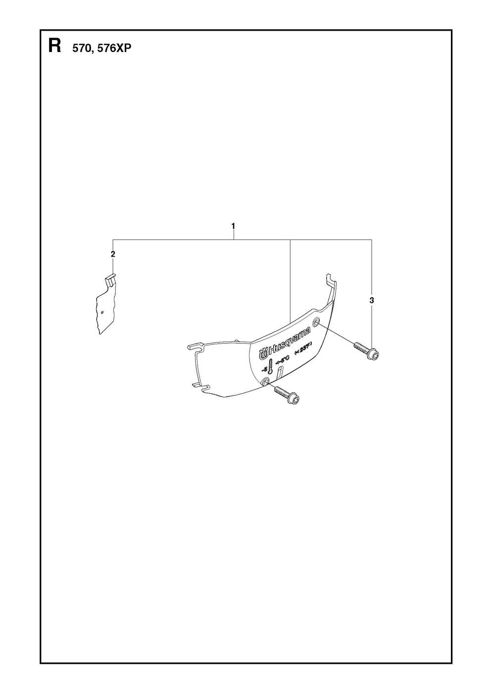 Winter Kit Diagram and Parts List for 575XP-575XPG 575 XP W - 575 XPGW Husqvarna Chainsaw