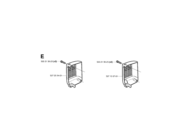 Muffler Cover Diagram and Parts List for 336 20040100001-20051000000 Husqvarna Chainsaw