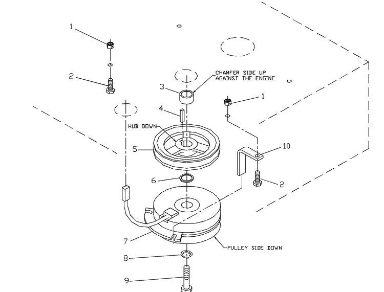 Engine Assembly Diagram and Parts List for ZTH4817A (539104701-01)(2000-03) Husqvarna Lawn Mower