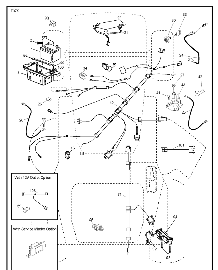 Electrical Diagram and Parts List for 2754GLS (96043004700)(2011-09) Husqvarna Lawn Tractor