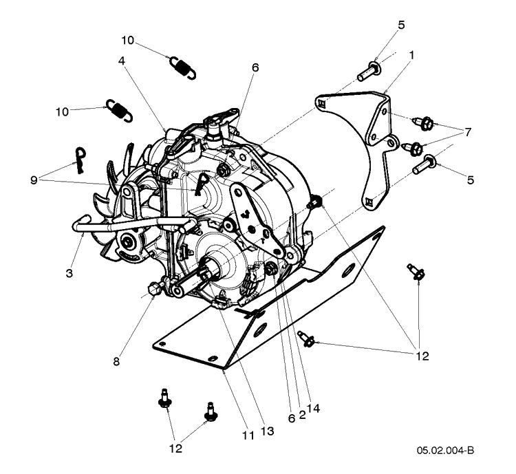 Drive Diagram and Parts List for ST430T  Husqvarna Snow Blower