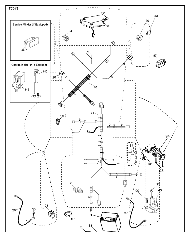 Electrical Diagram and Parts List for TC138M (96051017800)(2018-07) Husqvarna Lawn Tractor