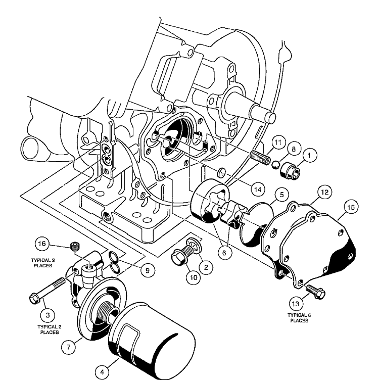 Fe350 Engine - Oil Circulation Diagram and Parts List for HUV4210GXP 2005-06 Husqvarna Lawn Tractor