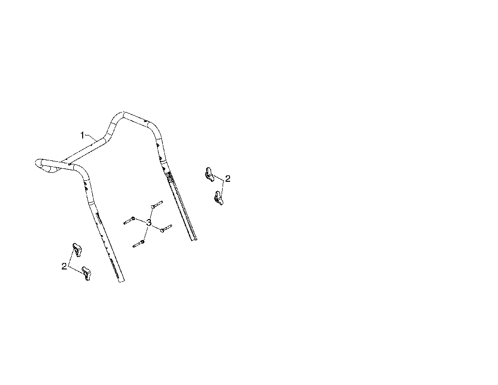 Upper handle Diagram and Parts List for ST227P-96193009702  Husqvarna Snow Blower
