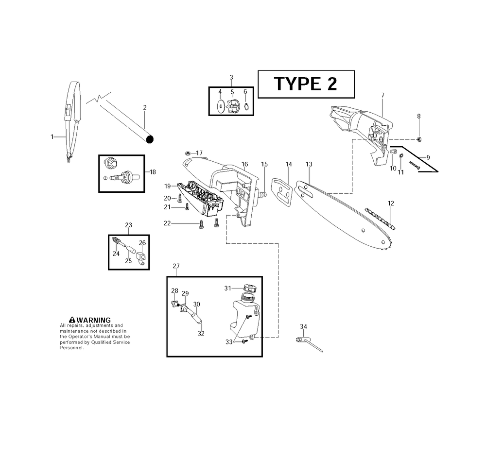 Attachments Diagram and Parts List for PRUNERATTACHMENTS (952711910)(2010-08) Husqvarna Pole Saw