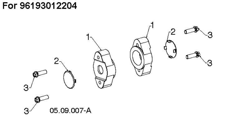 Auger Housing And Impeller 5 Diagram and Parts List for ST224P  Husqvarna Snow Blower