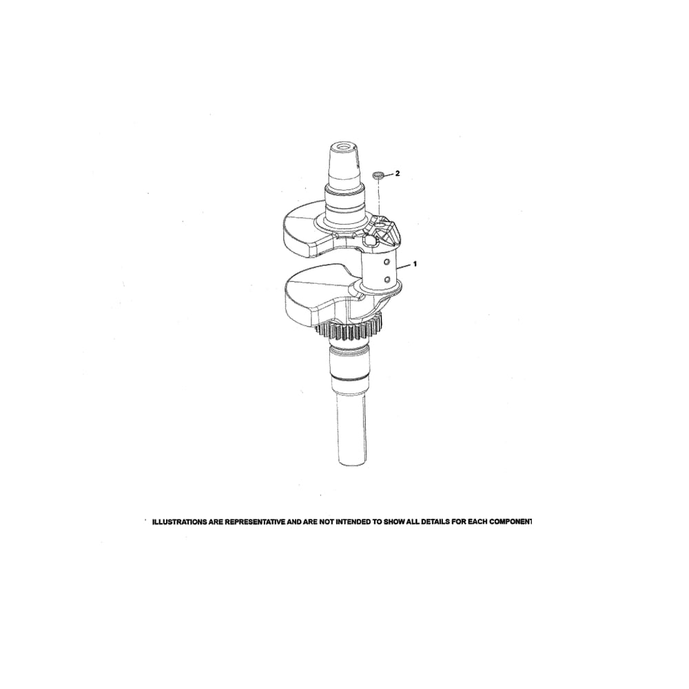 Engine >> Crankshaft Diagram and Parts List for YTH20K46-96043027700  Husqvarna Lawn Tractor