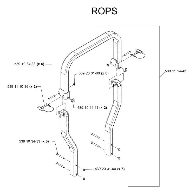 Chassis, Engine And Pulleys Diagram and Parts List for IZ5223T (968999257)(2005-08) Husqvarna Lawn Mower