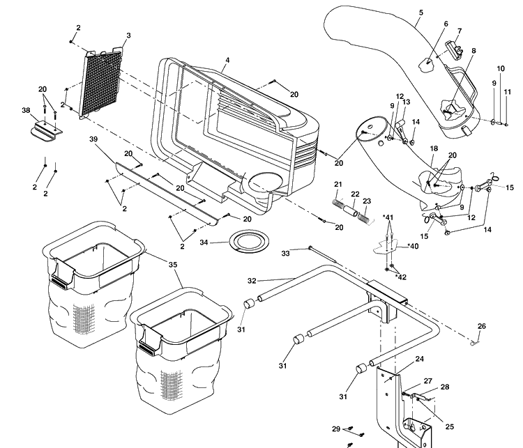 Repair Parts Diagram and Parts List for H246SL (960730001)(2008-09) Husqvarna Lawn Tractor Accessories