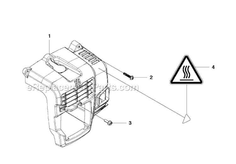 Cylinder Cover Diagram and Parts List for 530BT 2012-10 Husqvarna Leaf Blower / Vacuum