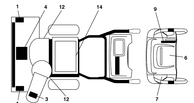 Decals Diagram and Parts List for ST261E (96191003000)(2009-09) Husqvarna Snow Blower