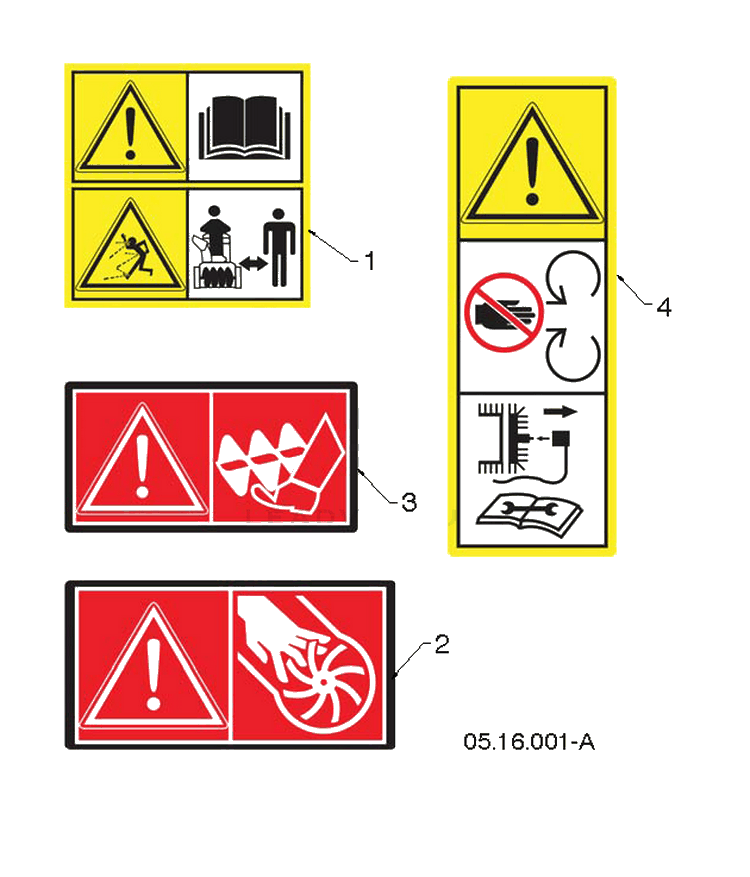 Decals 2 Diagram and Parts List for ST227 (97046890100)(2020-05) Husqvarna Snow Blower