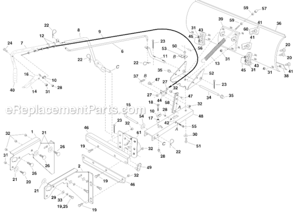 Page A Diagram and Parts List for 5449217-01  Husqvarna Snow Blower