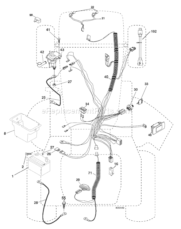 Page D Diagram and Parts List for YTH2246 (96043003700) (2006-11) Husqvarna Lawn Tractor