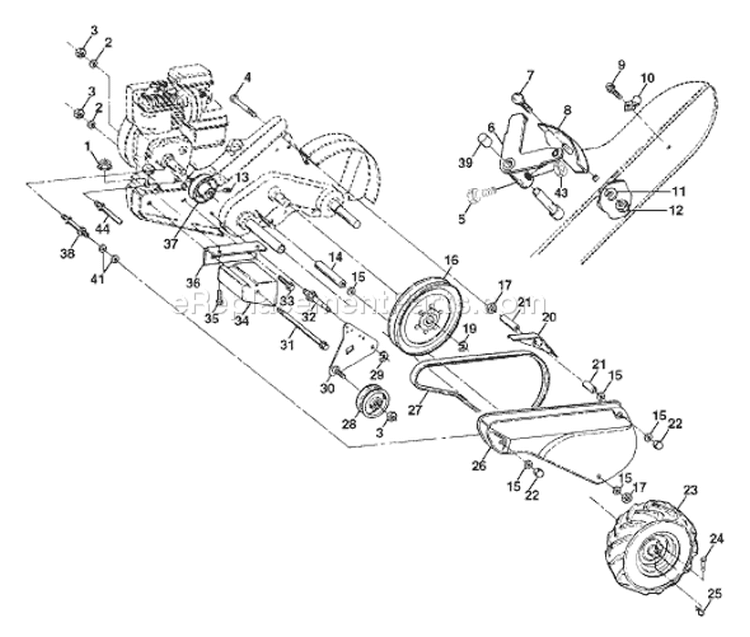 Page C Diagram and Parts List for 550CRTH 550 CRTH 954140064A -1998-02 Husqvarna Tiller