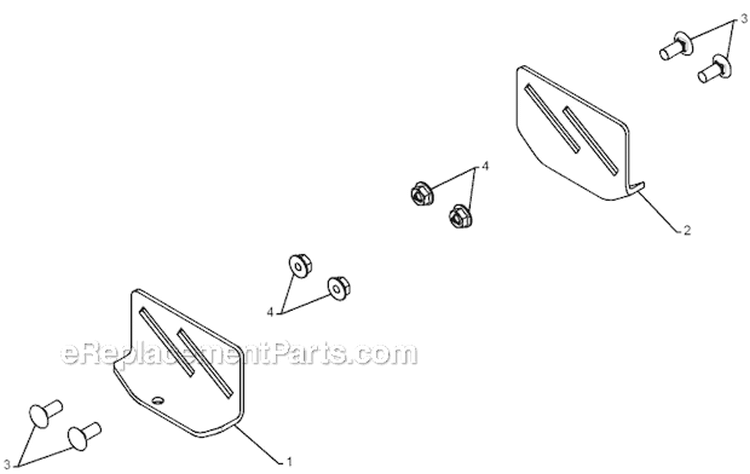 Auger Housing Impeller Diagram and Parts List for 5524ST 96191001604 - 2008-08 Husqvarna Snow Blower