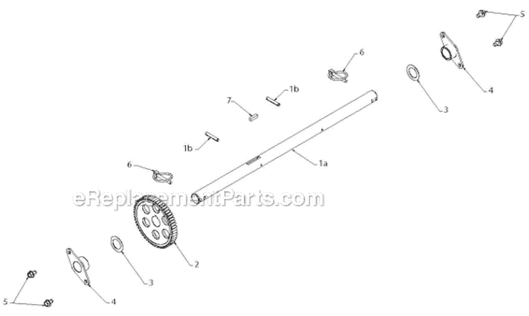 Drive Diagram and Parts List for 5524ST 96191001606 - 2010-04 Husqvarna Snow Blower