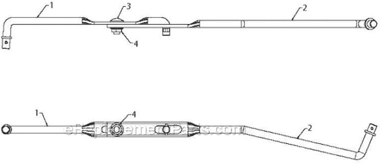 Handle Diagram and Parts List for 5524ST 96191001606 - 2010-04 Husqvarna Snow Blower