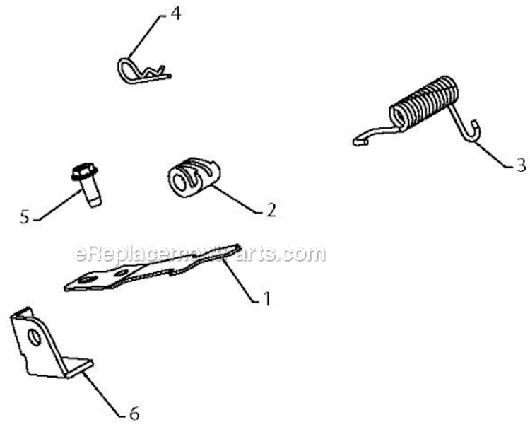 Handle Diagram and Parts List for 5524ST 96191001606 - 2010-04 Husqvarna Snow Blower